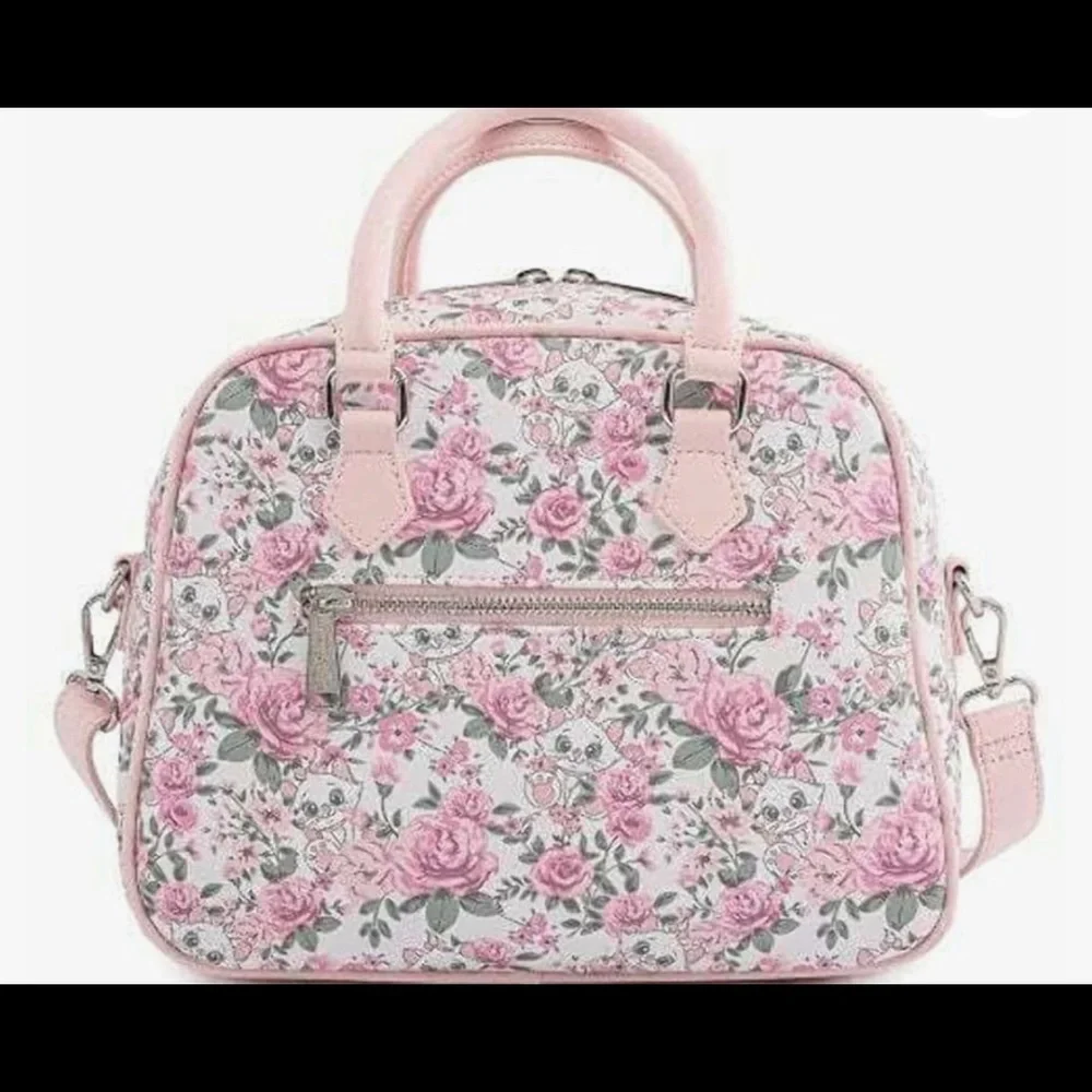 NWT Loungefly Disney Aristocats Marie Floral AOP Crossbody Bag Purse Handbag - Picture 6 of 8